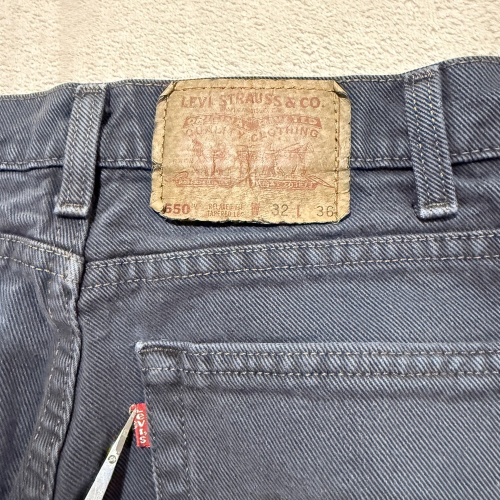 Vintage Levi's 550 Jeans Men 32x36 Blue Relaxed Fit Tapered Leg 90s USA Made Y2K - Picture 7 of 16